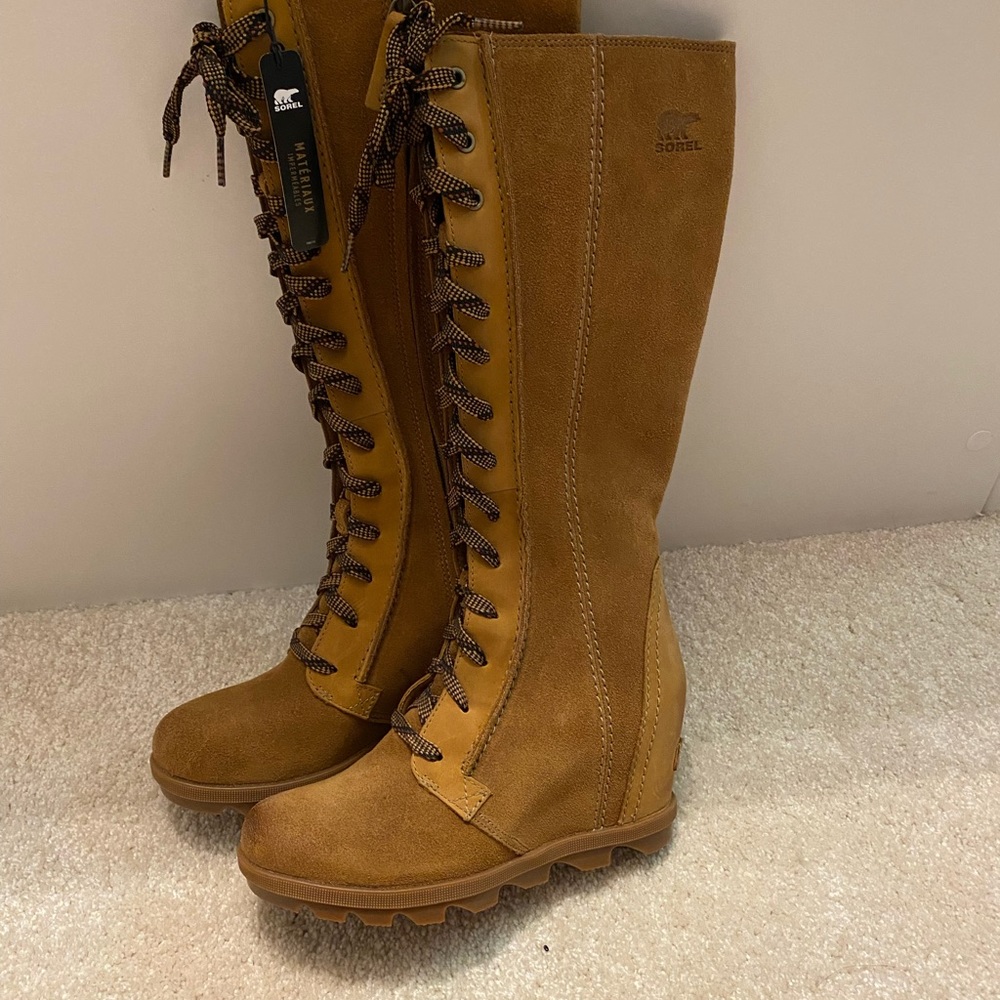 COPY - Tall Wedge Suede Boots Size 7